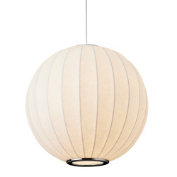 LAMPA WISZĄCA SILK BIAŁA 30 z jedwabiu kula LAMPA WISZĄCA SILK BIAŁA 30 z jedwabiu kula