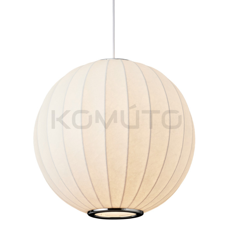 LAMPA WISZĄCA SILK BIAŁA 30 z jedwabiu kula LAMPA WISZĄCA SILK BIAŁA 30 z jedwabiu kula