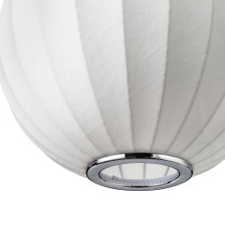 LAMPA WISZĄCA SILK BIAŁA 30 z jedwabiu kula LAMPA WISZĄCA SILK BIAŁA 30 z jedwabiu kula