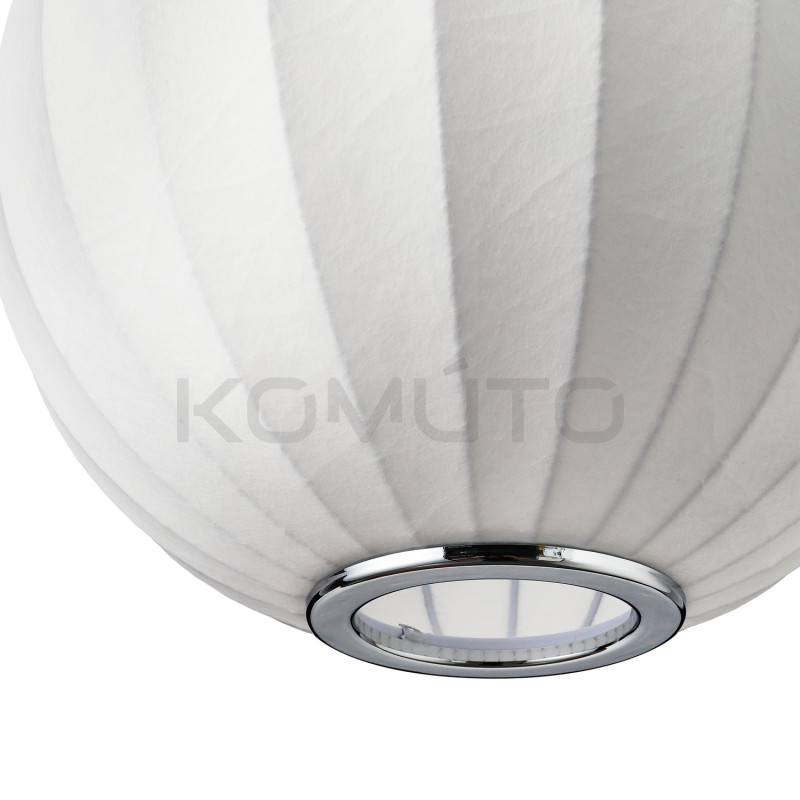 LAMPA WISZĄCA SILK BIAŁA 30 z jedwabiu kula LAMPA WISZĄCA SILK BIAŁA 30 z jedwabiu kula