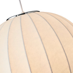 LAMPA WISZĄCA SILK BIAŁA 30 z jedwabiu kula LAMPA WISZĄCA SILK BIAŁA 30 z jedwabiu kula