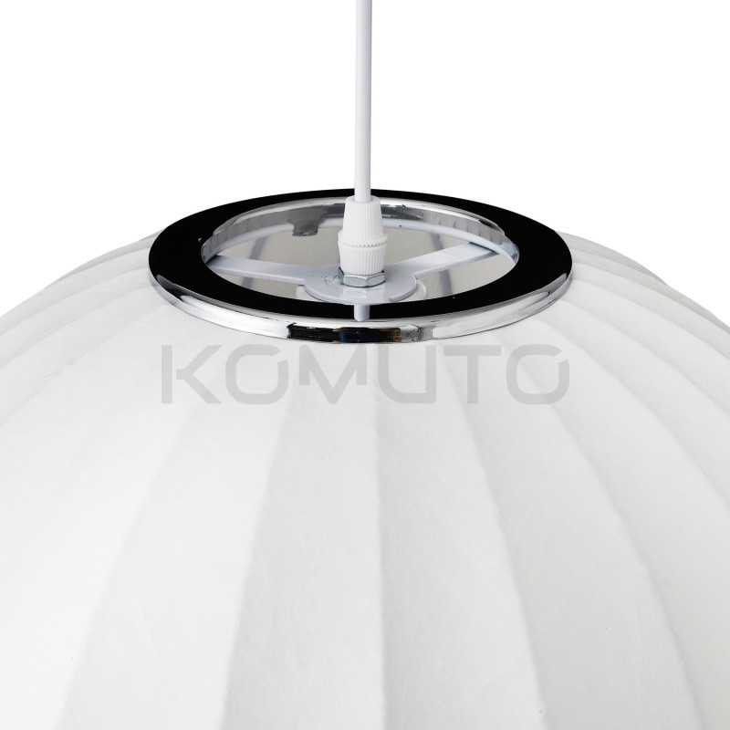 LAMPA WISZĄCA SILK BIAŁA 30 z jedwabiu kula LAMPA WISZĄCA SILK BIAŁA 30 z jedwabiu kula