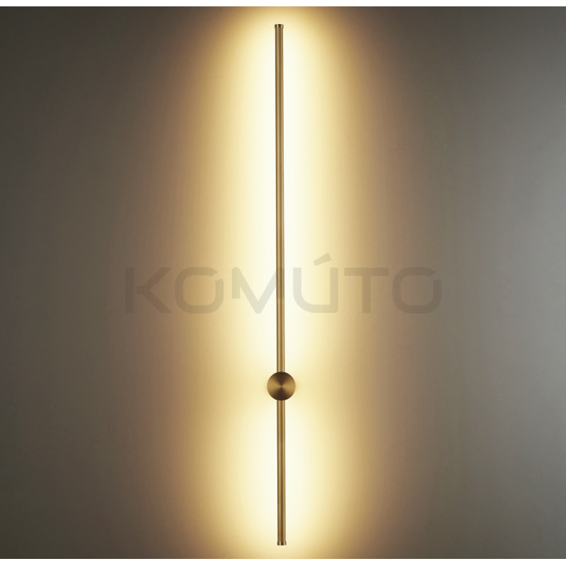 Złoty Kinkiet glamour Sparo Sopel 100 słupek pałka pręt Złoty Kinkiet glamour Sparo Sopel 100 słupek pałka pręt