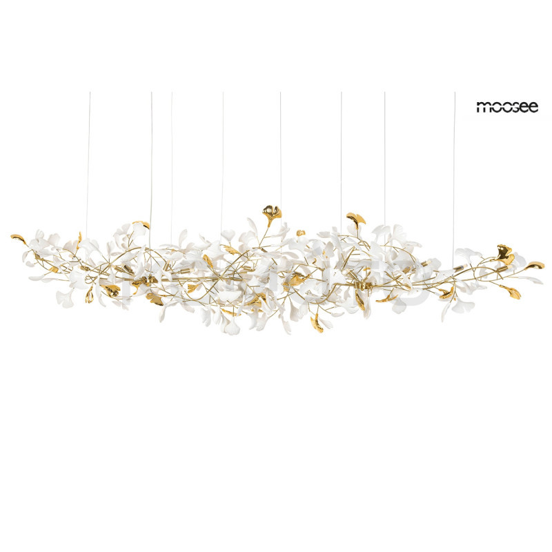 Lampa wisząca pozioma glamour FLORA 250 PP złota