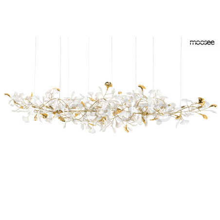 Lampa wisząca pozioma glamour FLORA 250 PP złota