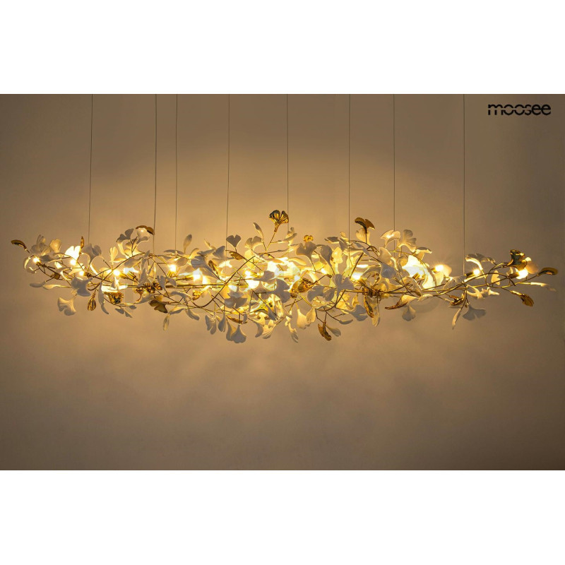 Lampa wisząca pozioma glamour FLORA 250 PP złota