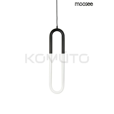 Lampa wisząca PUZO S czarna wydłużony kształt