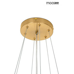 Lampa wisząca glamour ROCH 60 złota białe liście Lampa wisząca glamour ROCH 60 złota białe liście