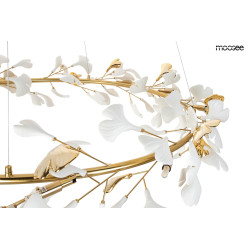 Lampa wisząca glamour FLORA 80 ceramiczna złota