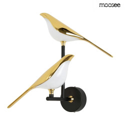 Kinkiet glamour BIRD Twin ptaszek złoty