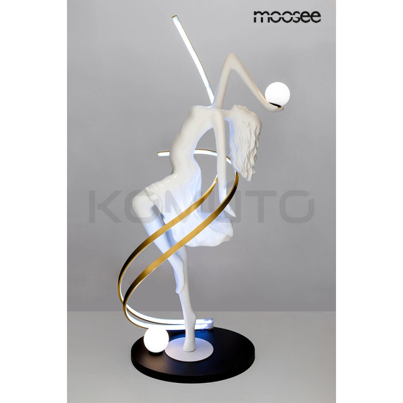 Lampa podłogowa DANCING QUEEN biała