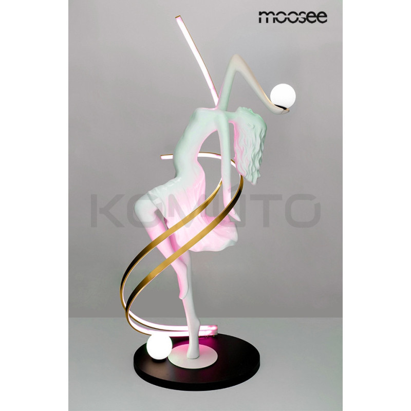 Lampa podłogowa DANCING QUEEN biała