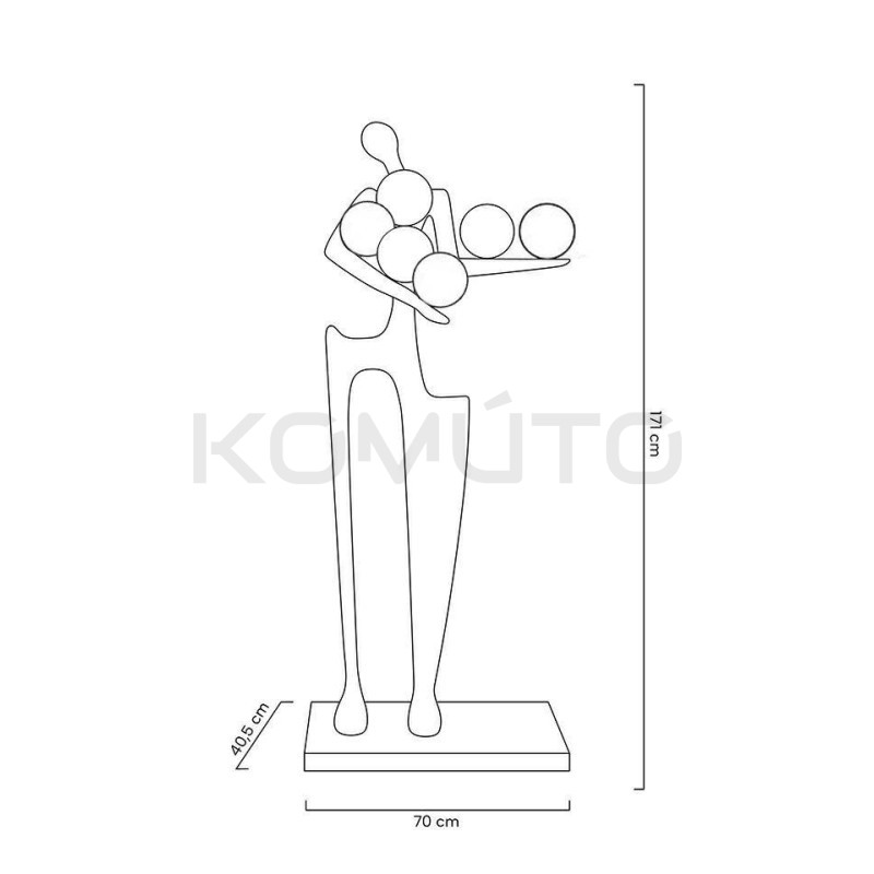 Lampa stojąca rzeźba Człowiek Human DREAMER Lampa stojąca rzeźba Człowiek Human DREAMER