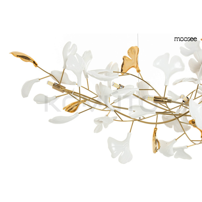 Lampa wisząca pozioma glamour FLORA 250 PP złota