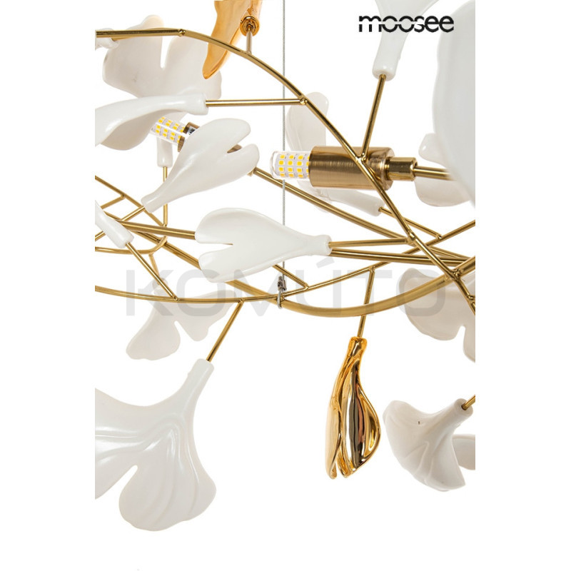 Lampa wisząca pozioma glamour FLORA 250 PP złota