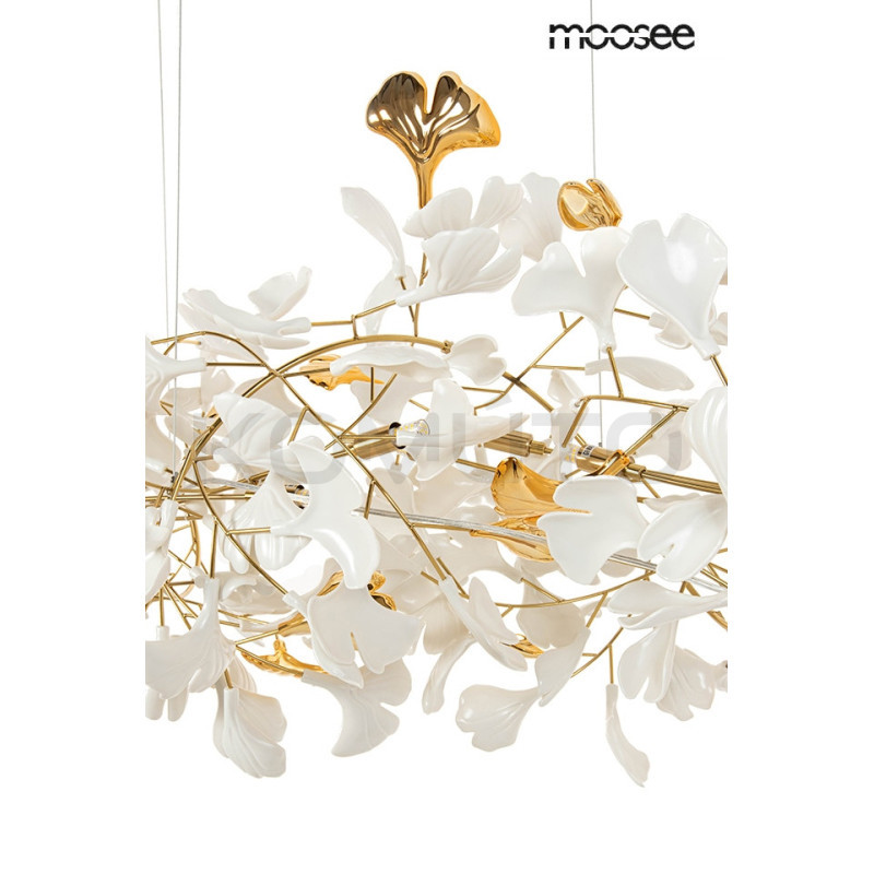 Lampa wisząca pozioma glamour FLORA 250 PP złota