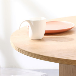 Okrągły stół w stylu Boho dębowy Boryna Okrągły stół w stylu Boho dębowy Boryna