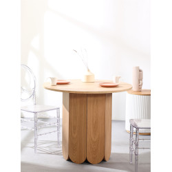 Okrągły stół w stylu Boho dębowy Boryna Okrągły stół w stylu Boho dębowy Boryna