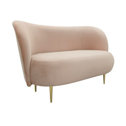 Sofa glamour na wysokich nogach Aldo 2 osobowa