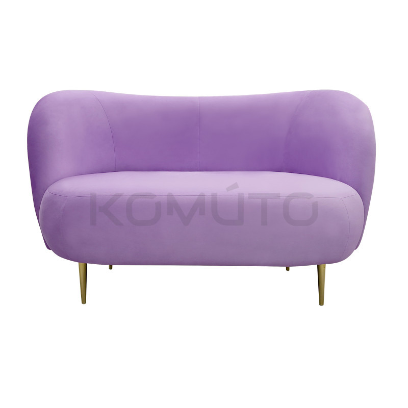 Sofa glamour na wysokich nogach Aldo 2 osobowa