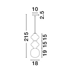 Lampa wisząca Double Plusy Lampa wisząca Double Plusy