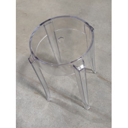 Stołek Inspirowany Projektem Ghost 46 przezroczysty Stołek Inspirowany Projektem Ghost 46 przezroczysty