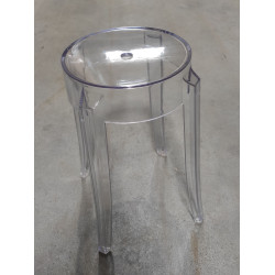 Stołek Inspirowany Projektem Ghost 46 przezroczysty Stołek Inspirowany Projektem Ghost 46 przezroczysty