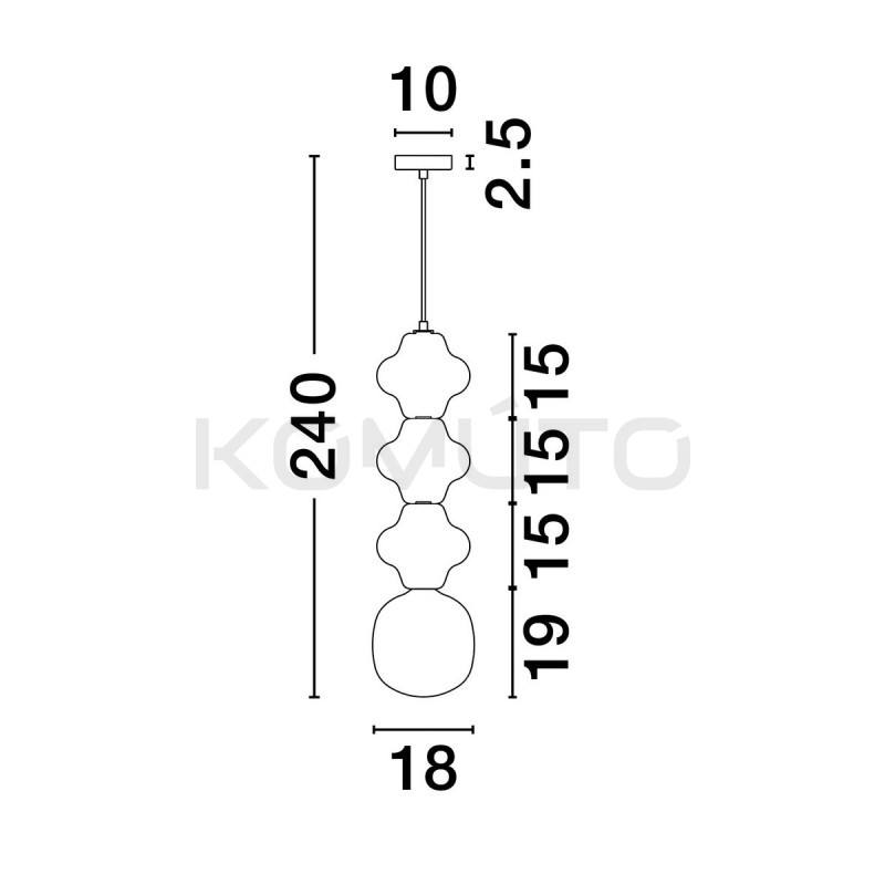Lampa Triple Plusy kolorowy ceramiczny akcent Lampa Triple Plusy kolorowy ceramiczny akcent
