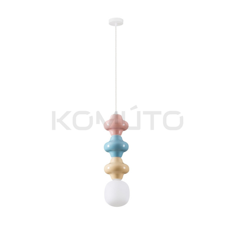 Lampa Triple Plusy Multicolor kolorowe elementy ceramiczne