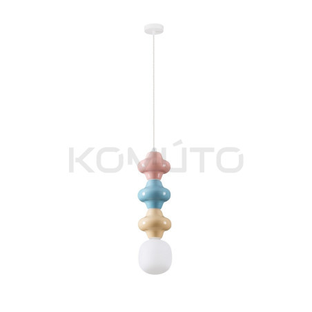 Lampa Triple Plusy Multicolor kolorowe elementy ceramiczne