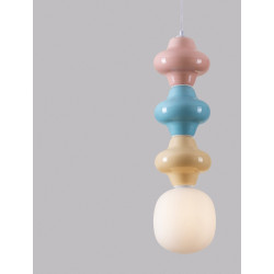 Lampa Triple Plusy Multicolor kolorowe elementy ceramiczne Lampa Triple Plusy Multicolor kolorowe elementy ceramiczne