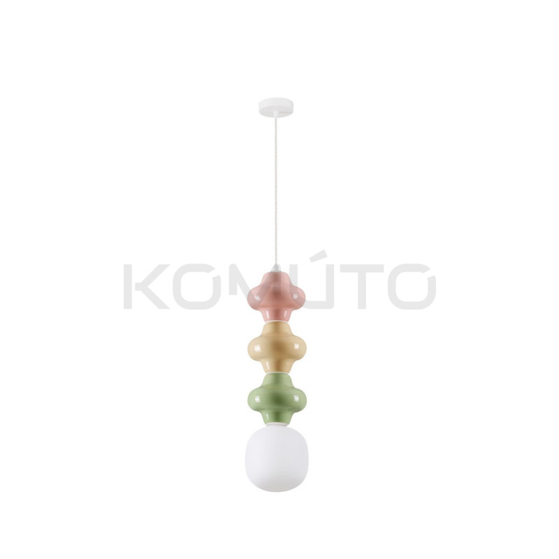 Lampa Triple Plusy Multicolor kolorowe elementy ceramiczne Lampa Triple Plusy Multicolor kolorowe elementy ceramiczne