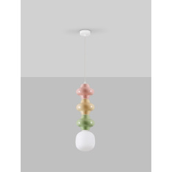 Lampa Triple Plusy Multicolor kolorowe elementy ceramiczne Lampa Triple Plusy Multicolor kolorowe elementy ceramiczne