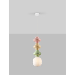 Lampa Triple Plusy Multicolor kolorowe elementy ceramiczne Lampa Triple Plusy Multicolor kolorowe elementy ceramiczne