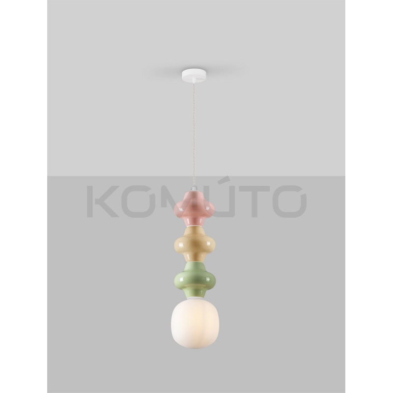 Lampa Triple Plusy Multicolor kolorowe elementy ceramiczne Lampa Triple Plusy Multicolor kolorowe elementy ceramiczne