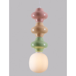 Lampa Triple Plusy Multicolor kolorowe elementy ceramiczne Lampa Triple Plusy Multicolor kolorowe elementy ceramiczne