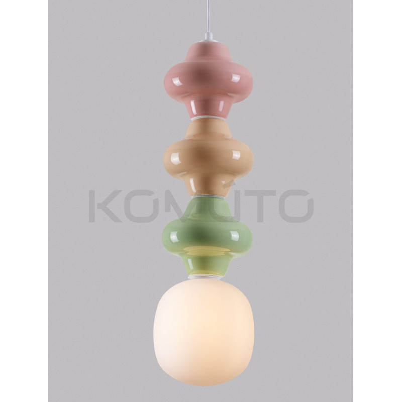 Lampa Triple Plusy Multicolor kolorowe elementy ceramiczne Lampa Triple Plusy Multicolor kolorowe elementy ceramiczne