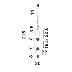 Lampa ceramiczna Lara 3 Lampa ceramiczna Lara 3