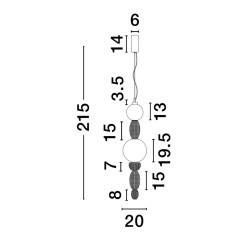 Lampa ceramiczna Lara 2  Lampa ceramiczna Lara 2