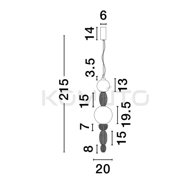 Lampa ceramiczna Lara 2  Lampa ceramiczna Lara 2