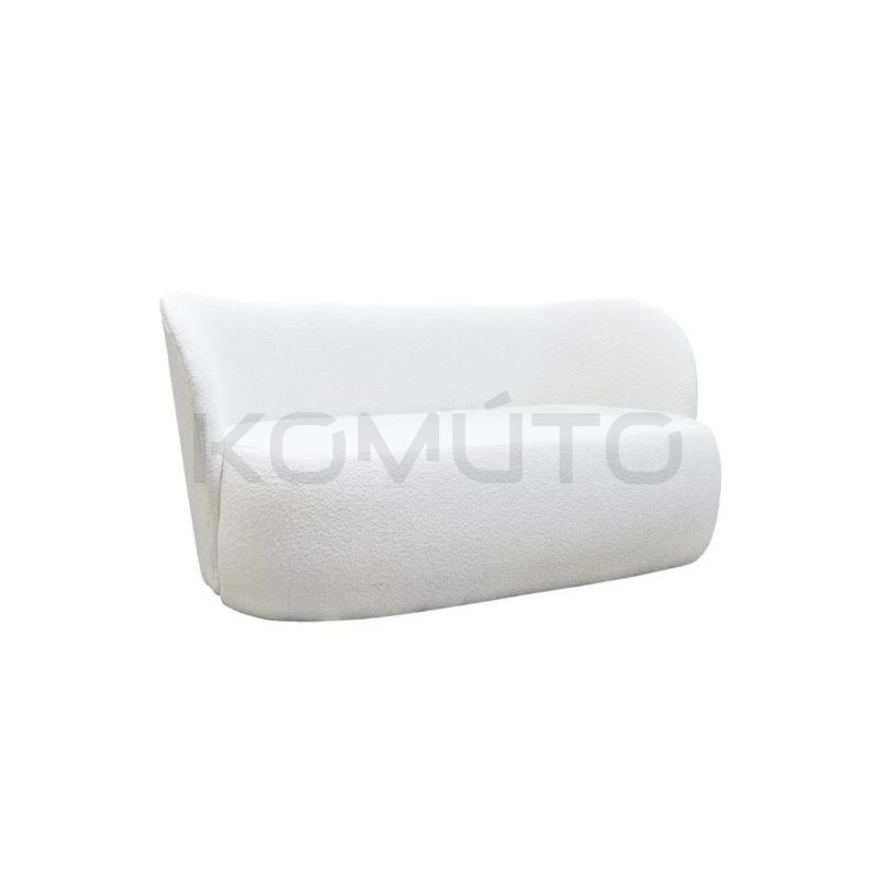 Sofa Boucle Alba 3 osobowa tapicerowana tkaniną Bouclé Bouckle