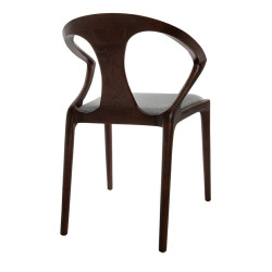 Krzesło INEZ orzech drewniane nowoczesne z poduszką