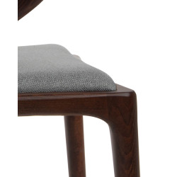 Krzesło INEZ orzech drewniane nowoczesne z poduszką