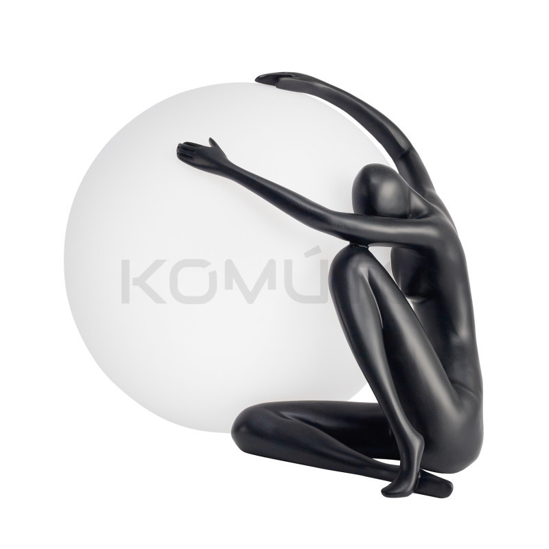 LAMPA STOŁOWA WOMAN średnica białego klosza 47