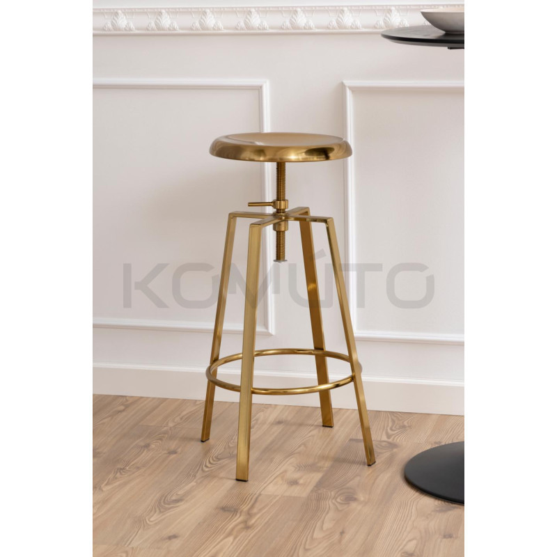 Hoker regulowany Gold złoty nowoczesny metalowy Hoker regulowany Gold złoty nowoczesny metalowy