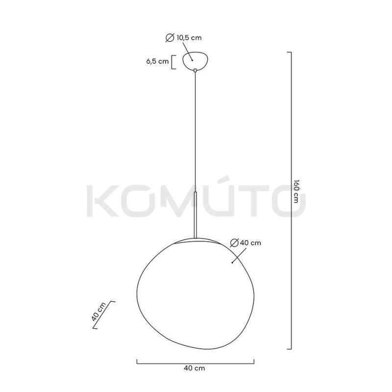 Lampa Fusion 40 – designerska kula o zmiennym efekcie