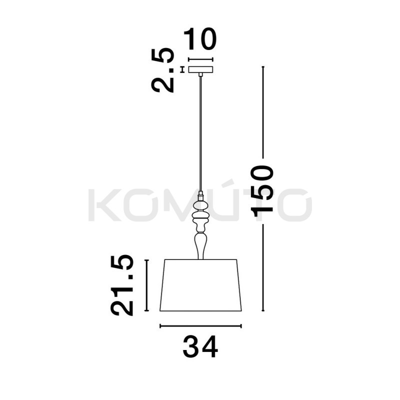 Lampa wisząca Piękna