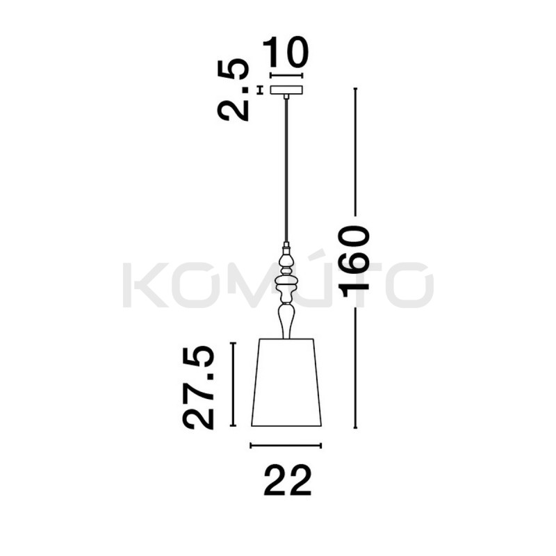 Lampa wisząca Piękna Slim