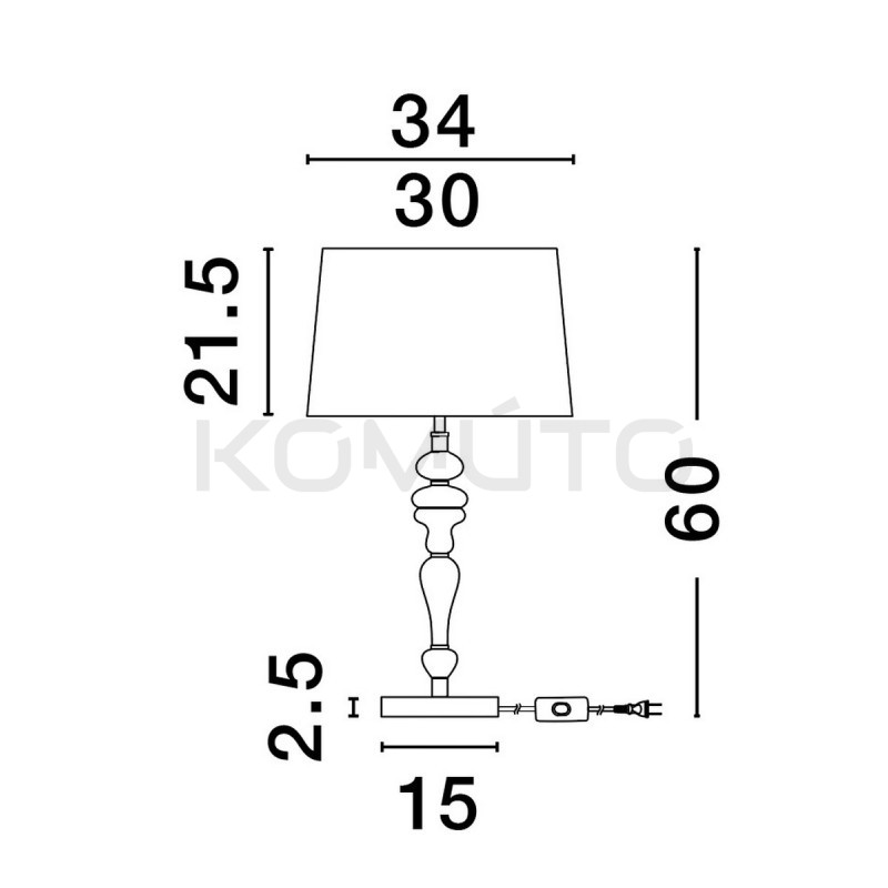Lampa stołowa Piękna beżowa
