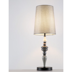 Lampa stołowa Piękna Slim szara
